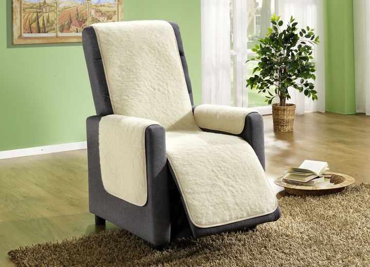 Sessel- & Sofaüberwürfe - Nicht rutschende Sessel- und Sofaschoner, in Größe 101 (Sesselschoner, 50x150 cm) bis 865 (2 Armlehnenschoner, 50x 70 cm), in Farbe CAMEL Ansicht 3