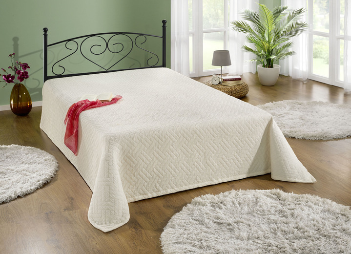 Tagesdecken - Traumhafte Tagesdecke, in Größe 873 (für Einzelbett, 140x200 cm) bis 920 (Kissenbezug, 40x 40 cm), in Farbe ECRU Ansicht 3