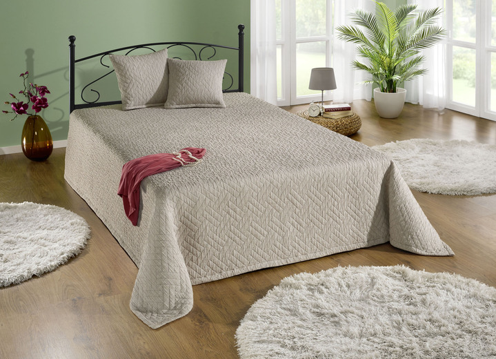 Tagesdecken - Traumhafte Tagesdecke, in Größe 873 (für Einzelbett, 140x200 cm) bis 920 (Kissenbezug, 40x 40 cm), in Farbe ECRU Ansicht 7