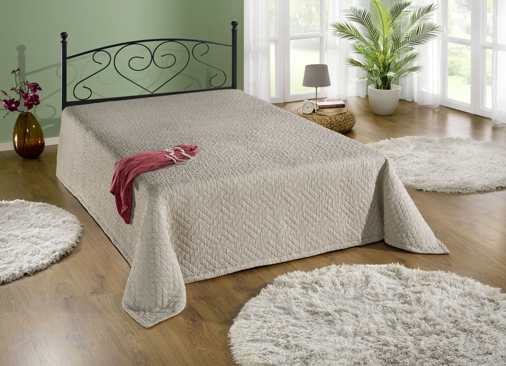 Tagesdecken - Traumhafte Tagesdecke, in Größe 873 (für Einzelbett, 140x200 cm) bis 920 (Kissenbezug, 40x 40 cm), in Farbe ECRU Ansicht 8