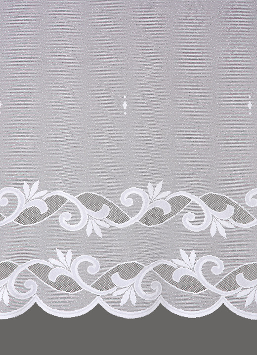 Klassisch - Leichter Lang-Store mit Automatikfaltenband Ansicht 2 Klassisch - Leichter Lang-Store mit Automatikfaltenband, in Größe 236 (H225xB300 cm) bis 298 (H245xB600 cm), in Farbe WEISS Ansicht 2