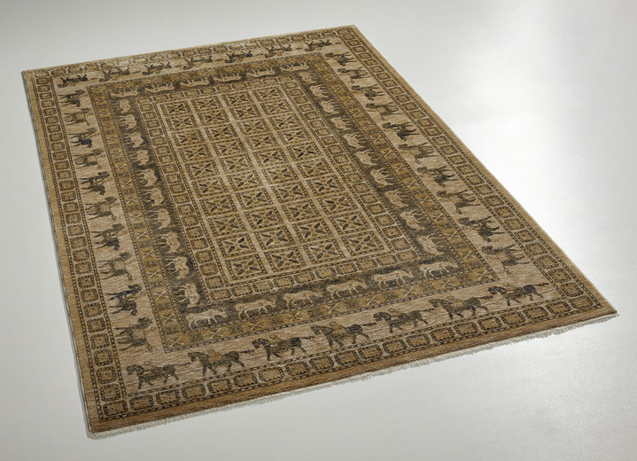 Teppiche - Klassisch dessinierte Brücken und Teppiche, in Größe 101 (Brücke, 40x 60 cm) bis 290 (Teppich, 240x340 cm), in Farbe BEIGE Ansicht 1