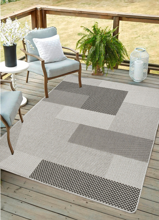 Modern - Pflegeleichte Teppiche für den Innen- und Außenbereich, in Größe 111 (Brücke, 60x110 cm) bis 282 (Teppich, 200x290 cm), in Farbe BEIGE Ansicht 5