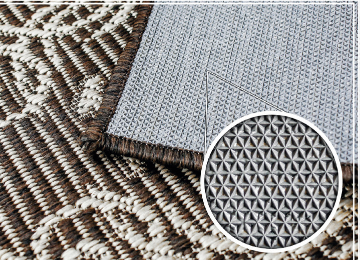 Modern - Pflegeleichte Teppiche für den Innen- und Außenbereich, in Größe 111 (Brücke, 60x110 cm) bis 282 (Teppich, 200x290 cm), in Farbe ANTHRAZIT Ansicht 2