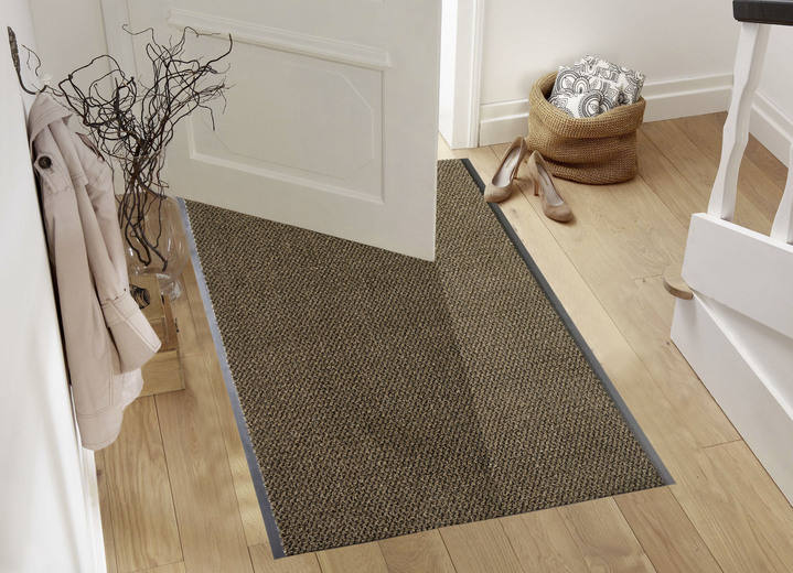 Garten - Vielseitiger Schmutzfangläufer nach Ihren Wunschmaßen Ansicht 4 Garten - Vielseitiger Schmutzfangläufer nach Ihren Wunschmaßen, in Größe 104 (Läufer, 120 cm breit) bis 105 (Läufer, 90 cm breit), in Farbe GRAU Ansicht 4