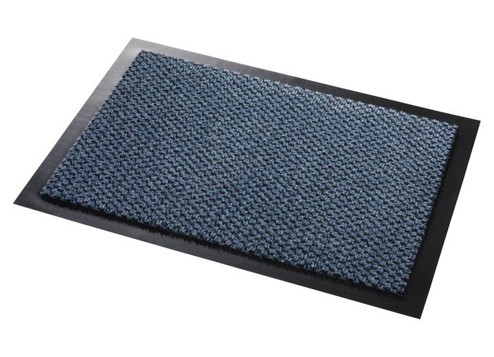 Fußmatten - Praktische Schmutzfangmatten für drinnen und draußen, in Größe 116 (80x120 cm) bis 117 (90x150 cm), in Farbe BLAU Ansicht 1