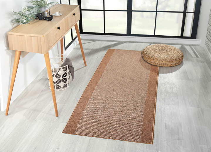 Teppiche - Perfekte Läufer nach Ihrem Wunschmaß, in Größe 100 (50 cm breit) bis 106 (100 cm breit), in Farbe BRAUN Ansicht 1