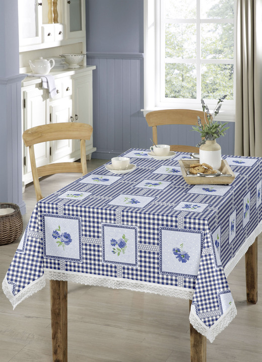 Gartentischdecken - Pflegeleichte Wachstuch-Tischdecke, in Größe 108 (Tischdecke, 80/ 80 cm) bis 140 (Tischdecke, 140/210 cm), in Farbe ROT Ansicht 3