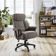 Chefsessel / Bürostuhl - Komfortabler XXL-Chefsessel – Farbe DUNKELBRAUN Chefsessel / Bürostuhl - Komfortabler XXL-Chefsessel, in Farbe GRAU