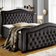 Boxspringbetten - Boxspringbett mit gepolsterten Kopf- und Fußteil – Farbe SCHWARZ – Ansicht 1 Boxspringbetten - Boxspringbett mit gepolsterten Kopf- und Fußteil, in Farbe BEIGE – Farbe SCHWARZ – Ansicht 1