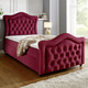 Boxspringbetten - Boxspringbett mit gepolsterten Kopf- und Fußteil – Farbe ROT Boxspringbetten - Boxspringbett mit gepolsterten Kopf- und Fußteil, in Farbe BEIGE