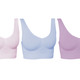 Soft-BH - Wohlfühl-BH, 3er-Set, in Größe 3XL (52/54) bis XXL (48/50), in Farbe ROSA-LAVENDEL-BLAU – Farbe ROSA-LAVENDEL-BLAU – Ansicht 1