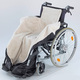 Mobilität - Rollstuhl-Wärmesack hält trocken und warm bei Schmuddelwetter, in Farbe SCHWARZ – Farbe SCHWARZ – Ansicht 3