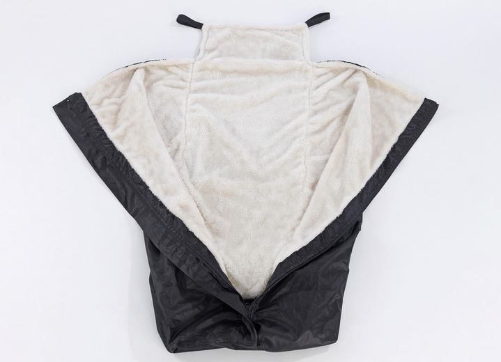 Mobilität - Rollstuhl-Wärmesack hält trocken und warm bei Schmuddelwetter, in Farbe SCHWARZ Ansicht 4