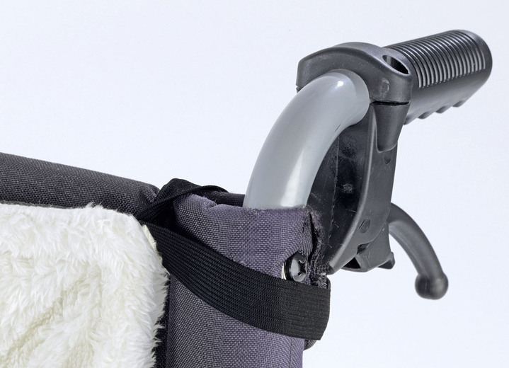 Mobilität - Rollstuhl-Wärmesack hält trocken und warm bei Schmuddelwetter, in Farbe SCHWARZ Ansicht 5