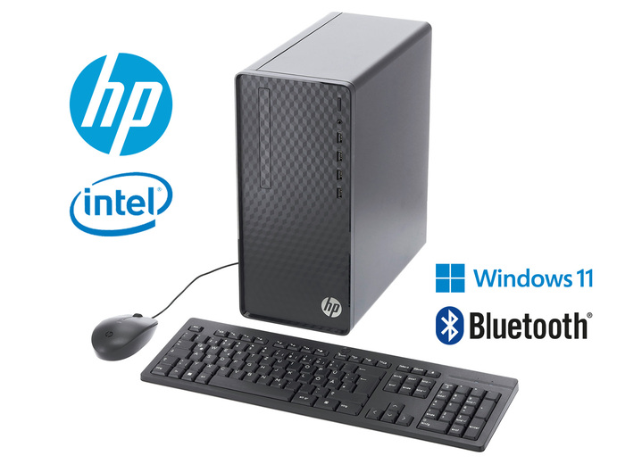- HP Desktop M01-F3006ng Bundle PC: PC-Rechner-Set, in Farbe SCHWARZ Ansicht 1