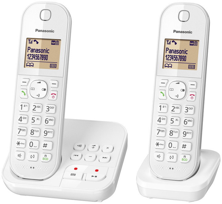 Festnetz-Telefone - Panasonic Großtasten-Telefon mit Anrufbeantworter Ansicht 4 Festnetz-Telefone - Panasonic Großtasten-Telefon mit Anrufbeantworter, in Farbe SCHWARZ, in Ausführung Großtasten-Telefon mit Anrufbeantworter Ansicht 4