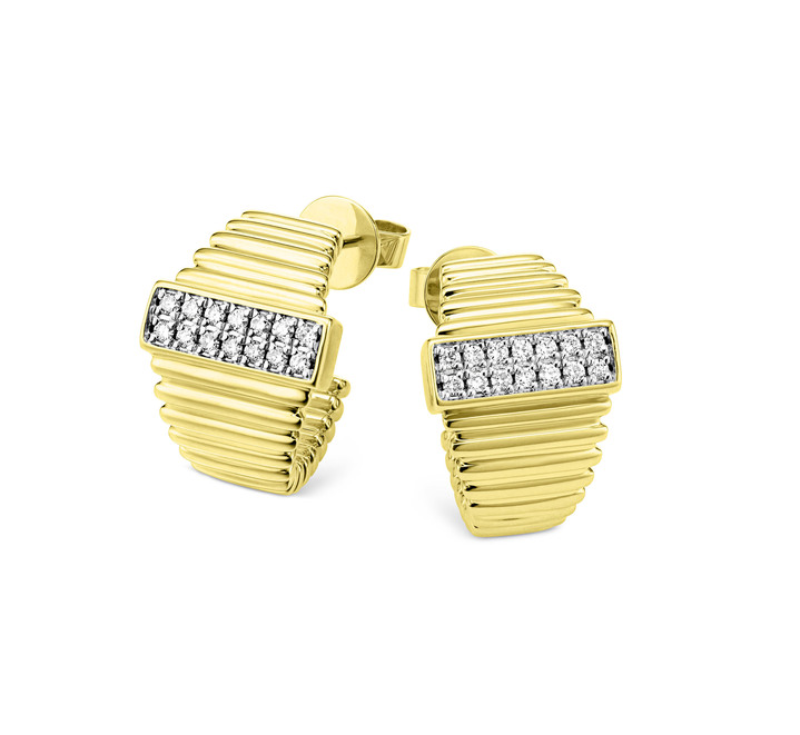 Ohrschmuck - Brillant-Ohrstecker mit 28 Brillanten, in Farbe  Ansicht 2