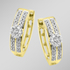 Ohrschmuck - Hochwertige Creolen mit Brillanten und Diamanten – Ansicht 1 Ohrschmuck - Hochwertige Creolen mit Brillanten und Diamanten, in Farbe  – Ansicht 1