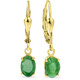 Ohrschmuck - Bezaubernde Ohrringe mit echtem Edelstein – Ansicht 2 Ohrschmuck - Bezaubernde Ohrringe mit echtem Edelstein, in Farbe , in Ausführung Echt Smaragd – Ansicht 2