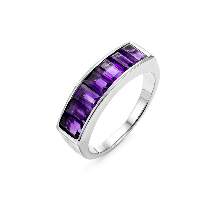 Ringe - Damenring mit Amethyst Ansicht 2 Ringe - Damenring mit Amethyst, in Größe 160 bis 220, in Farbe  Ansicht 2