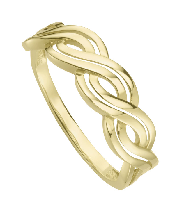 Ringe - Moderner Damenring in gedrehter Optik, in Größe 160 bis 220, in Farbe  Ansicht 2