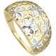Ringe - Durchbrochener Damenring in Bicolor im Blumen-Deign – Ansicht 2 Ringe - Durchbrochener Damenring in Bicolor im Blumen-Deign, in Größe 160 bis 220, in Farbe  – Ansicht 2