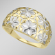 Ringe - Durchbrochener Damenring in Bicolor im Blumen-Deign – Ansicht 1 Ringe - Durchbrochener Damenring in Bicolor im Blumen-Deign, in Größe 160 bis 220, in Farbe  – Ansicht 1