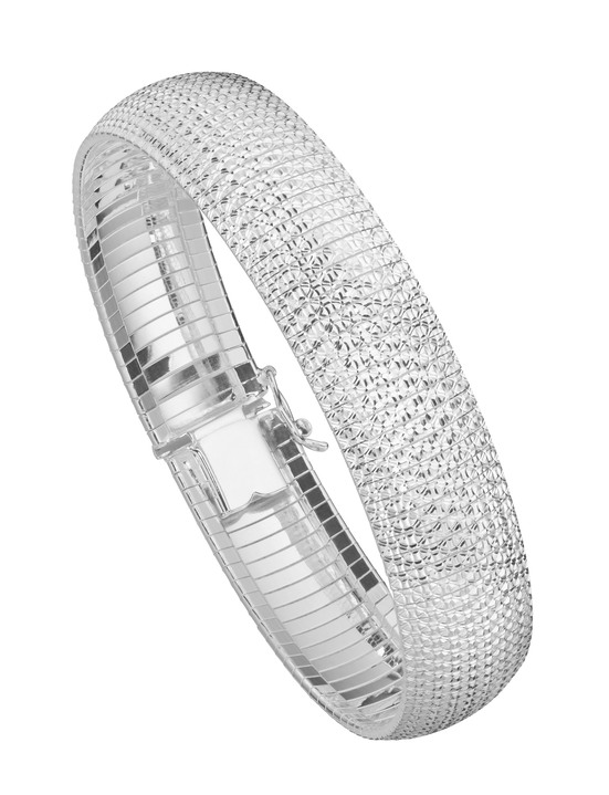 Armbänder - Diamantiertes Armband aus Silber Ansicht 2 Armbänder - Diamantiertes Armband aus Silber, in Farbe  Ansicht 2