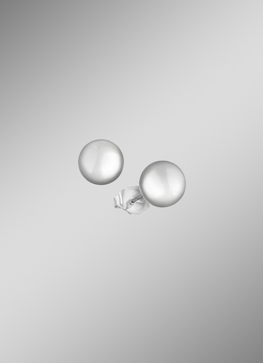 Ohrschmuck - Glänzende Kugelohrstecker, in Farbe  Ansicht 11