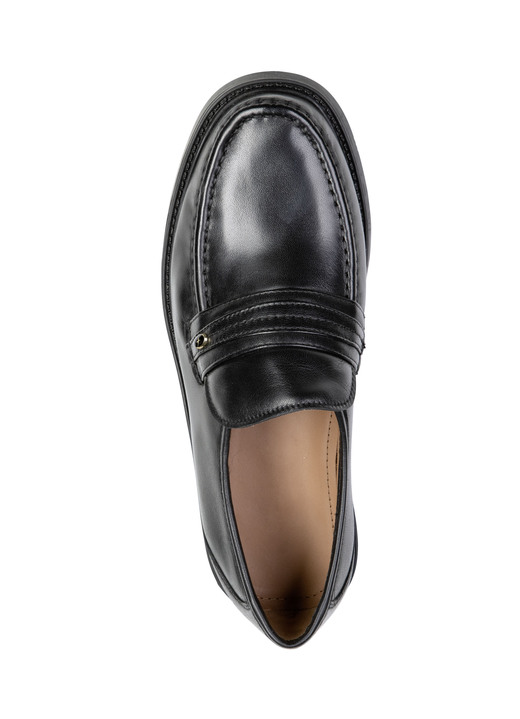 Slipper & Schnürschuhe - GINO GALANTE, schicke Herren-Slipper, mit Gummizug, in Größe 039 bis 046, in Farbe SCHWARZ Ansicht 2