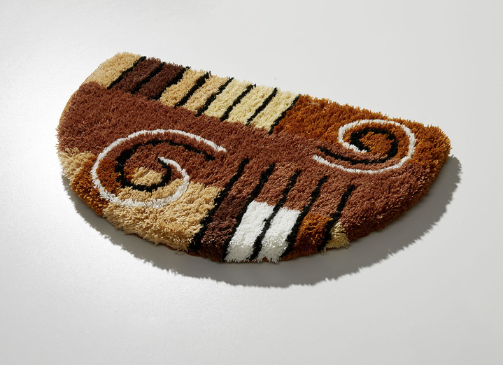 Badgarnituren - Badgarnitur in Table Tuft Qualität , in Größe 100 (Vorleger halbrund, 50/ 80 cm) bis 112 (WC-Deckelbezug, 47/ 50 cm), in Farbe BRAUN Ansicht 1