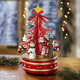 Weihnachten - Spieldose Weihnachtsbaum, in Farbe ROT