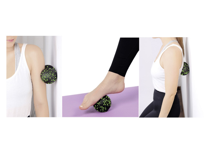 - Faszien-Trainings-Set, 3-teilig, in Farbe SCHWARZ-GRÜN Ansicht 2