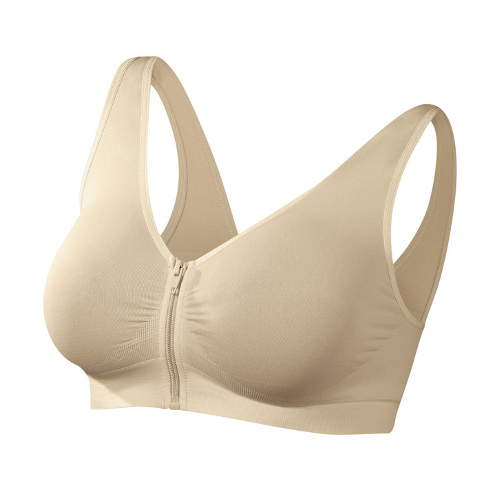 Soft-BH - Traum-BH mit Reißverschluss, 5er-Set, in Größe L bis XXL, in Farbe BEIGE-LILA-ROT-SCHWARZ-WEISS Ansicht 7