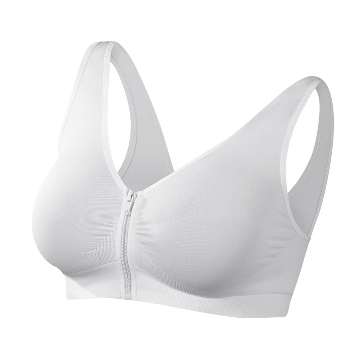 Soft-BH - Traum-BH mit Reißverschluss, 5er-Set, in Größe L bis XXL, in Farbe BEIGE-LILA-ROT-SCHWARZ-WEISS Ansicht 6