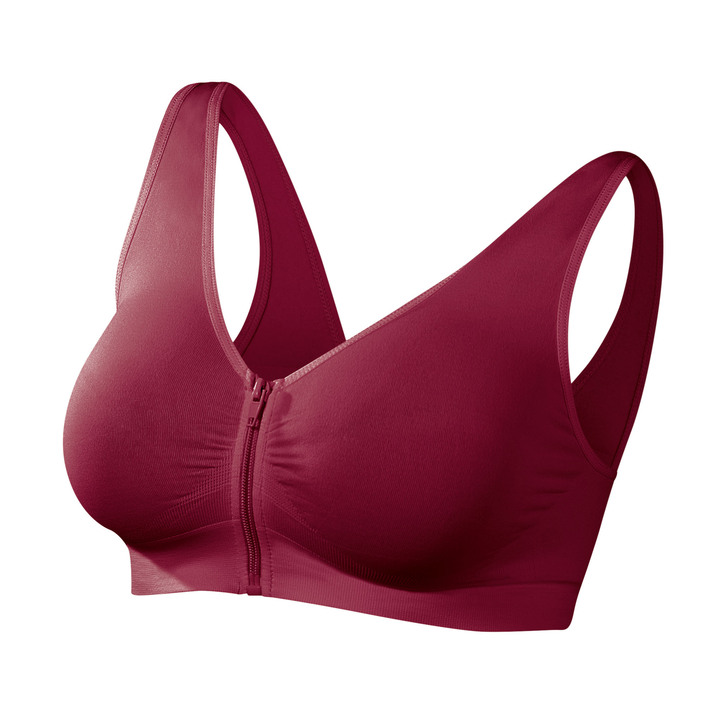 Soft-BH - Traum-BH mit Reißverschluss, 5er-Set, in Größe L bis XXL, in Farbe BEIGE-LILA-ROT-SCHWARZ-WEISS Ansicht 4