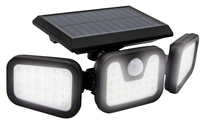 Gartenbeleuchtung - LED-Strahler Panta Trio Solar Ansicht 2 Gartenbeleuchtung - LED-Strahler Panta Trio Solar, in Farbe SCHWARZ Ansicht 2