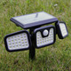 Gartenbeleuchtung - LED-Strahler Panta Trio Solar – Farbe SCHWARZ – Ansicht 1 Gartenbeleuchtung - LED-Strahler Panta Trio Solar, in Farbe SCHWARZ – Farbe SCHWARZ – Ansicht 1