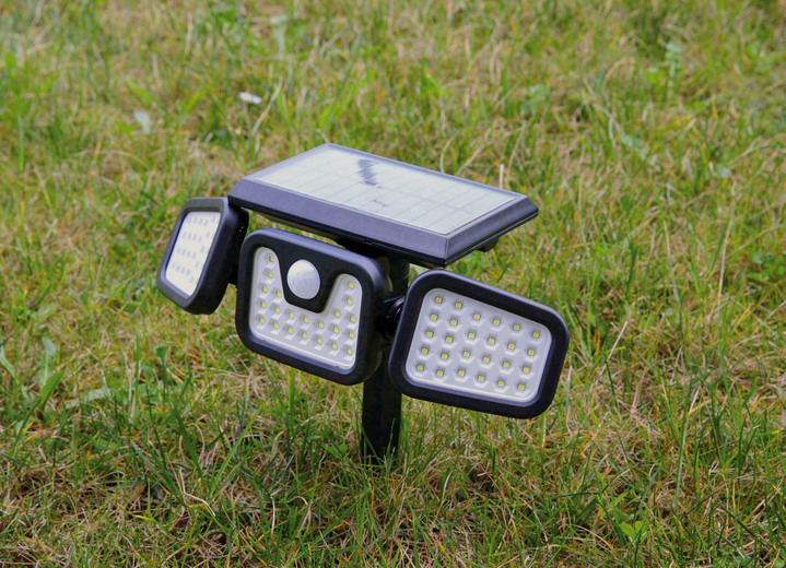 Gartenbeleuchtung - LED-Strahler Panta Trio Solar Ansicht 4 Gartenbeleuchtung - LED-Strahler Panta Trio Solar, in Farbe SCHWARZ Ansicht 4