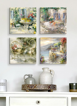 Bilder - Hochwertiges Leinwandbilder-Set, 4-teilig, in Farbe BUNT – Farbe BUNT – Ansicht 