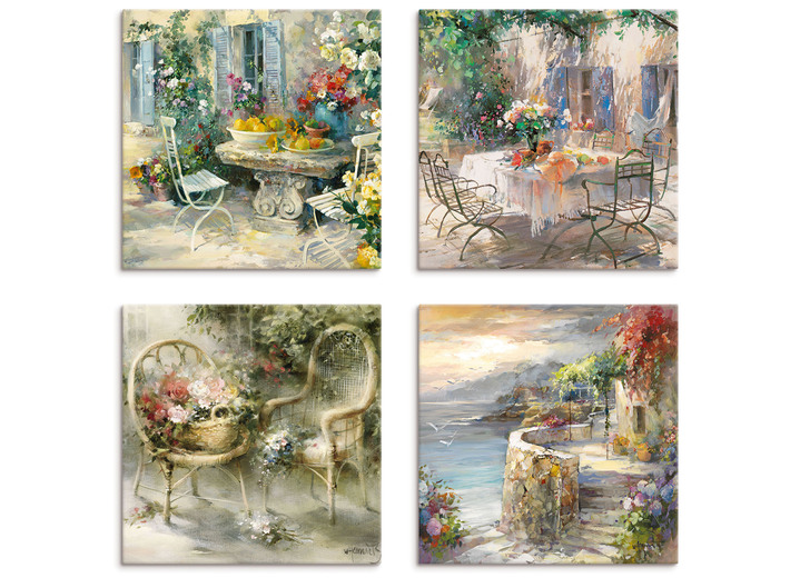 Bilder - Hochwertiges Leinwandbilder-Set, 4-teilig, in Farbe BUNT Ansicht 2