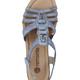 Sandaletten & Pantoletten - Remonte Riemchen-Sandalen mit Metallschmuck, in Größe 036 bis 042, in Farbe JEANS – Farbe JEANS – Ansicht 4