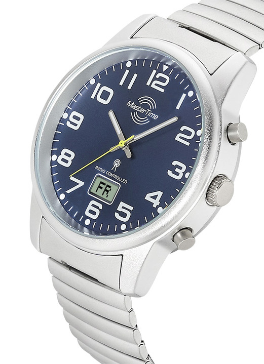 - Master Time Funk-Herrenuhr mit Edelstahlzugband, in Farbe  Ansicht 5
