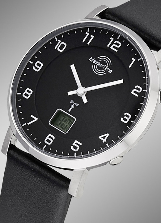 Lederband - Funk-Damenuhr mit Lederband, in Farbe  Ansicht 2