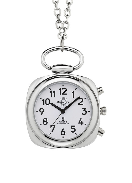 Funkuhren/Solaruhren - Funk-Anhängeruhr mit sprechender Zeitansage auf Knopfdruck, in Farbe  Ansicht 4