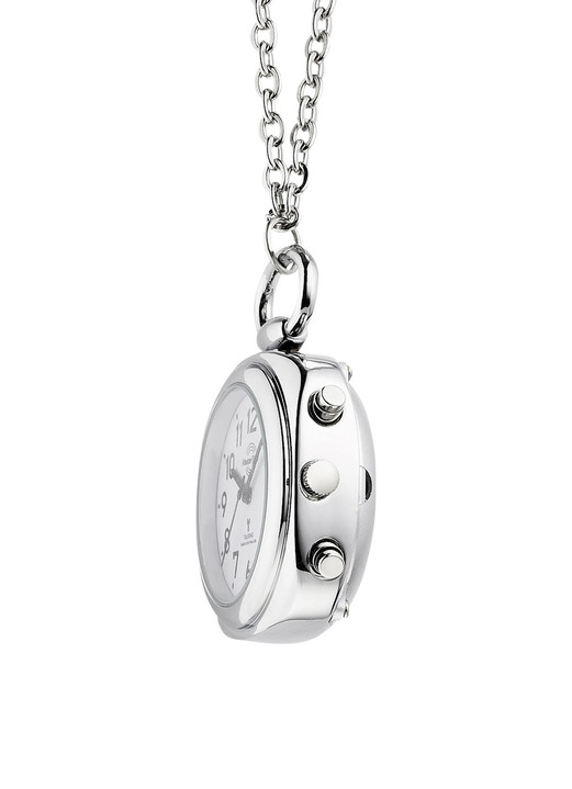 Funkuhren/Solaruhren - Funk-Anhängeruhr mit sprechender Zeitansage auf Knopfdruck, in Farbe  Ansicht 6