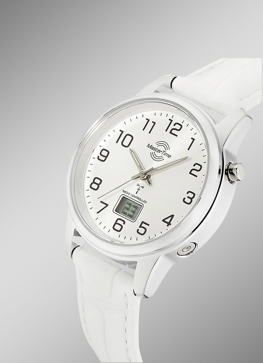 Lederband - Master Time Funkuhr für Damen Ansicht 2 Lederband - Master Time Funkuhr für Damen, in Farbe  Ansicht 2