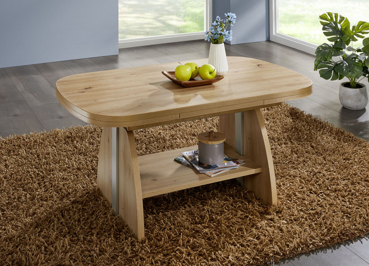 Couchtische - Höhenverstell- und ausziehbarer Couchtisch , in Farbe ARTISAN EICHE Ansicht 1