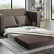 Schlafsofas - Schlafsofa mit 2 großen, weichen Rückenkissen – Farbe BRAUN – Ansicht 2 Schlafsofas - Schlafsofa mit 2 großen, weichen Rückenkissen, in Farbe BRAUN – Farbe BRAUN – Ansicht 2